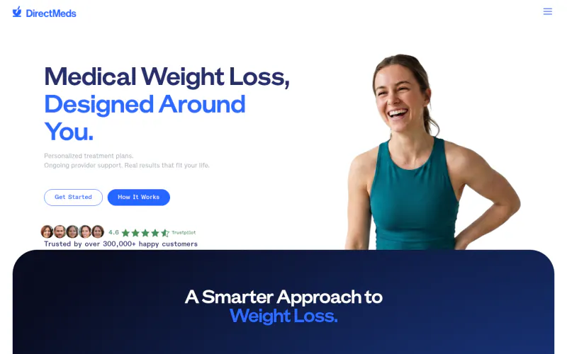 Direct Meds pricing page screenshot
